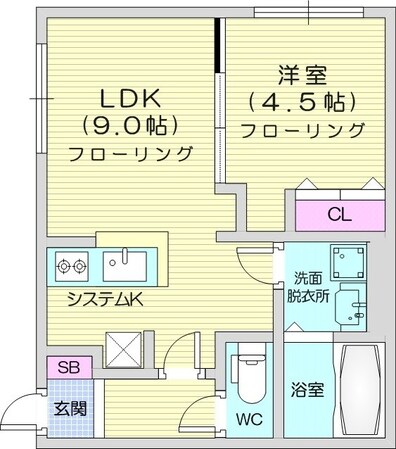 学園前駅 徒歩9分 3階の物件間取画像